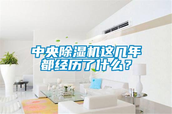 中央除濕機這幾年都經歷了什么？