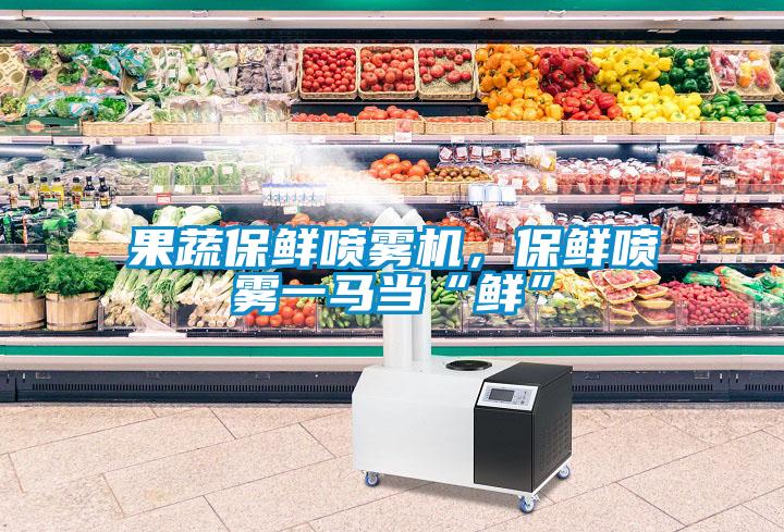 果蔬保鮮噴霧機，保鮮噴霧一馬當(dāng)“鮮”