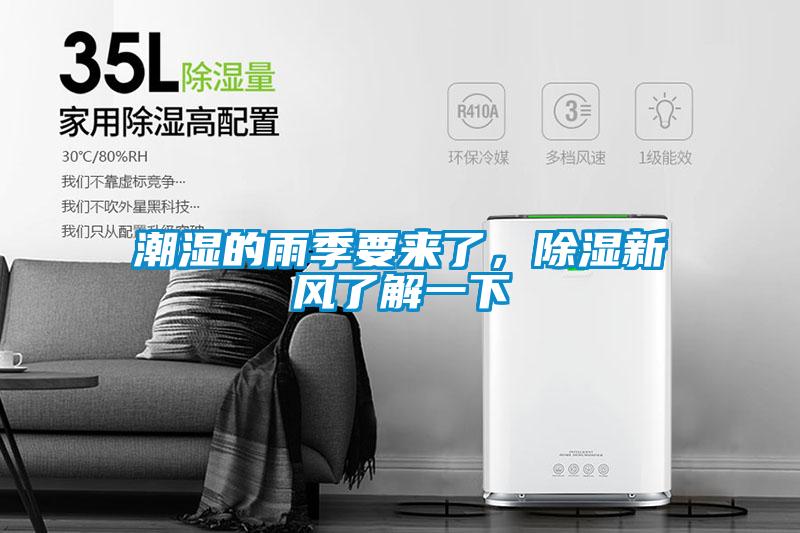 潮濕的雨季要來了，除濕新風了解一下