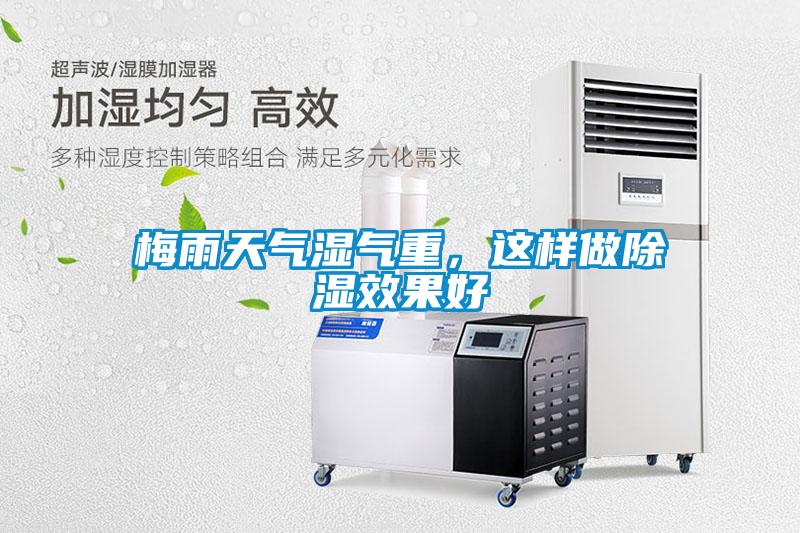 梅雨天氣濕氣重，這樣做除濕效果好