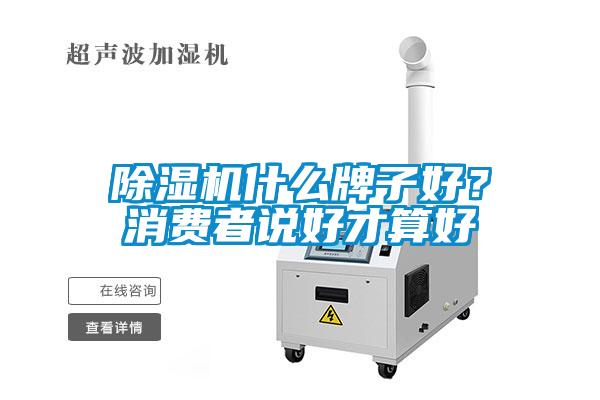 除濕機什么牌子好？消費者說好才算好