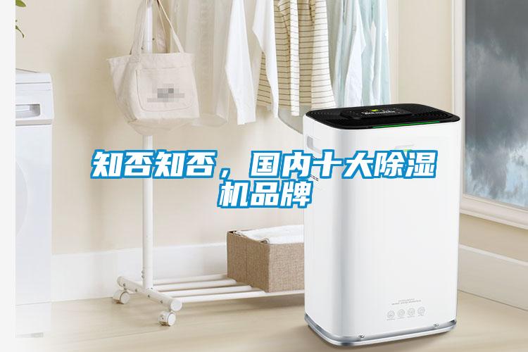 知否知否，國內十大除濕機品牌