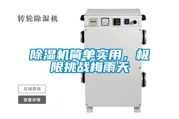 除濕機簡單實用，極限挑戰梅雨天
