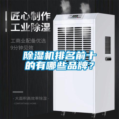 除濕機排名前十的有哪些品牌？