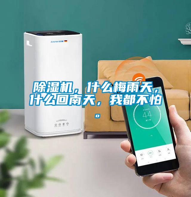 除濕機，什么梅雨天，什么回南天，我都不怕。