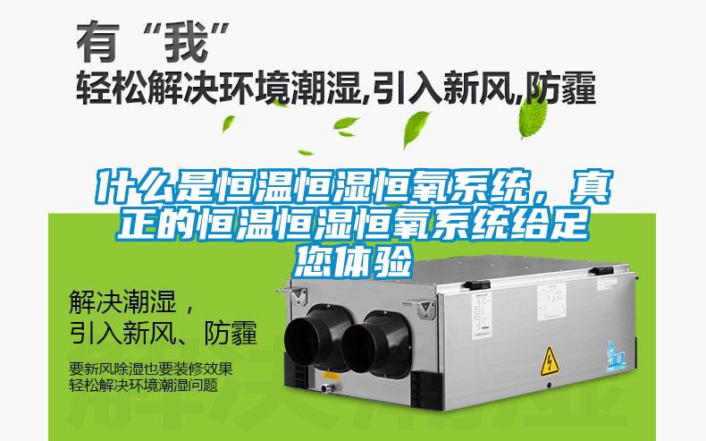 什么是恒溫恒濕恒氧系統，真正的恒溫恒濕恒氧系統給足您體驗