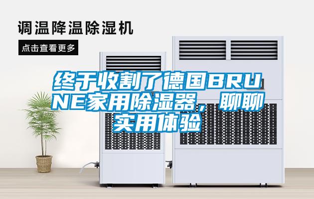 終于收割了德國BRUNE家用除濕器，聊聊實(shí)用體驗(yàn)