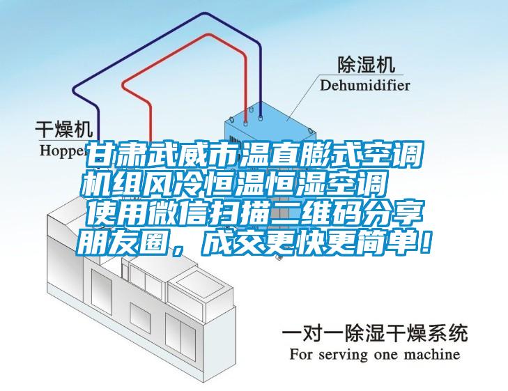 甘肅武威市溫直膨式空調機組風冷恒溫恒濕空調  使用微信掃描二維碼分享朋友圈，成交更快更簡單！
