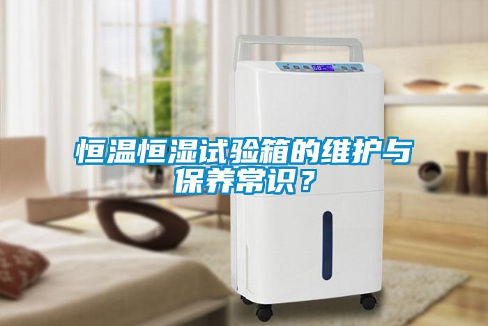 恒溫恒濕試驗箱的維護與保養常識？