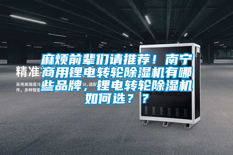 麻煩前輩們請推薦！南寧商用鋰電轉(zhuǎn)輪除濕機有哪些品牌，鋰電轉(zhuǎn)輪除濕機如何選？？