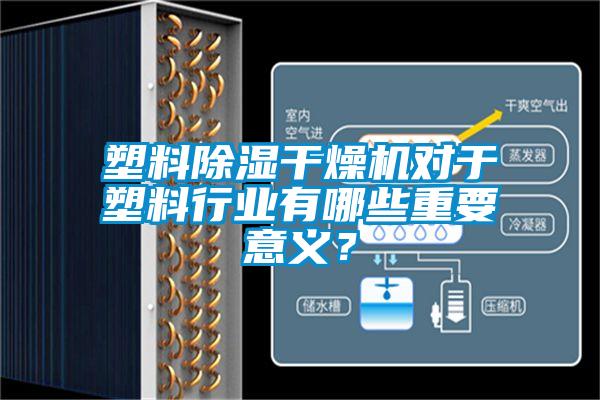 塑料除濕干燥機對于塑料行業有哪些重要意義？
