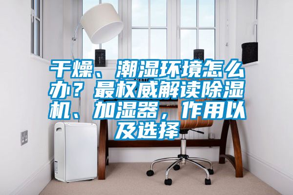 干燥、潮濕環(huán)境怎么辦？最權(quán)威解讀除濕機(jī)、加濕器，作用以及選擇